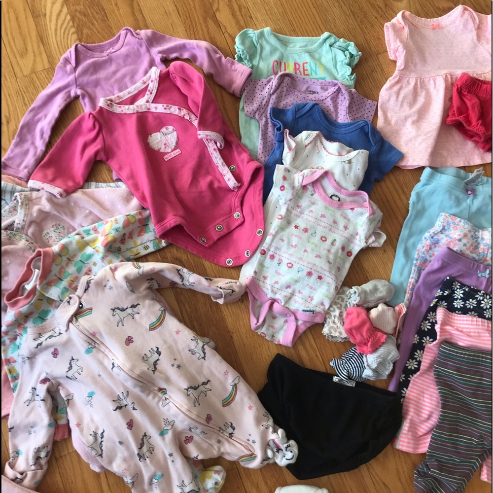 Newborn girl clothing lot